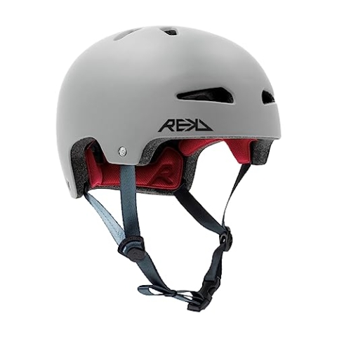 Rekd Ultralite In-Mold Helmet Skateboard-Helm, Unisex, für Erwachsene, Grau (Grey), 57-59 cm