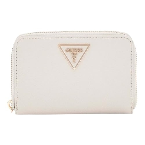 GUESS Laurel SLG Medium Zip Around Wallet Ivory
