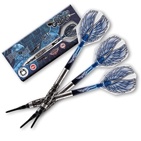 Birds of Prey Kite Soft Tip Dart Set | 80% Tungsten Barrels | Soft Darts mit Schäften und Flights | Präzision und Kontrolle | 20 Gramm