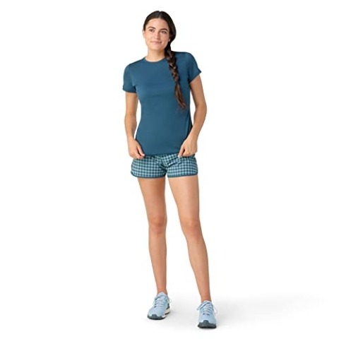 Smartwool Women's Merino Short Sleeve Tee Damen Kurzarm-T-Shirt, Twilight Blue, L