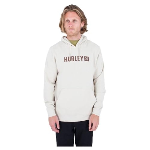 Hurley Herren The Box Fleece Po Pullover Sweater, Knochenfarben, M