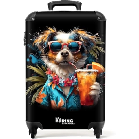 NoBoringSuitcases.com Handgepäck Koffer, Reisekoffer, Reisetasche mit Rollen, Koffer Groß, Hartschalenkoffer, Trolley Handgepäck, Koffer Mittelgroß, Suitcase, TSA Schloss, Koffer Klein, Graffiti-Druck