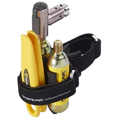 Topeak Kartuschenpumpe AirBooster Race Pod X Fahrradpumpe, Multicolor, 12.3 x 10 x 6 cm