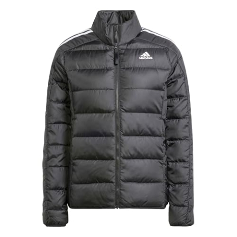 adidas Damen Essentials 3-Stripes Light Down Jacket, Black, M