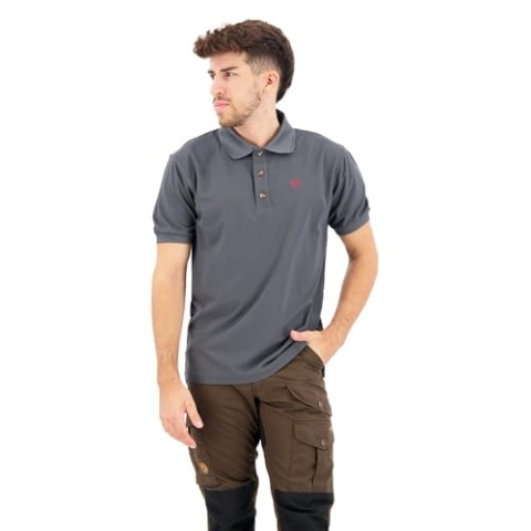 Fjällräven Herren Crowley Pique Shirt, Mountain Grey, S EU