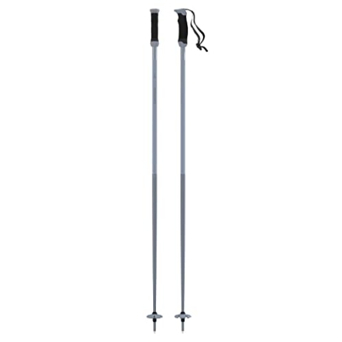 Atomic AMT SQS Skistöcke - Grau - Länge 125 cm - Zuverlässiger 4* Aluminium Skistock - Ergonomischem Griff am Stock - Safety Quick Release System - Stöcke mit 60mm-Pistenteller