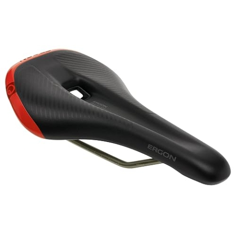 Ergon Herren SM Pro Fahrradsattel, Black-Red, S/M