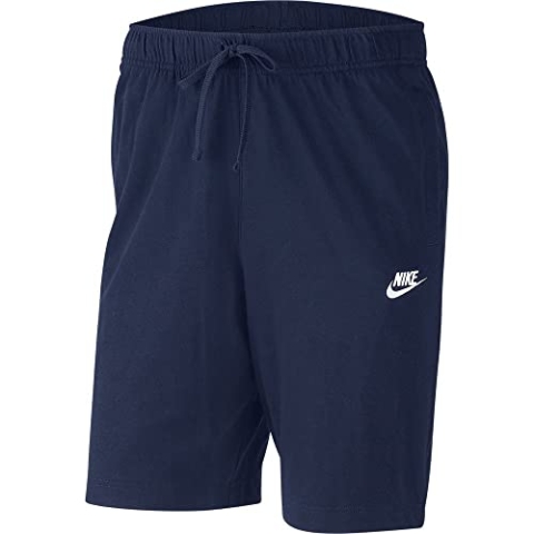Nike Herren Shorts Sportswear Club Fleece, Midnight Navy/White, L, BV2772-410