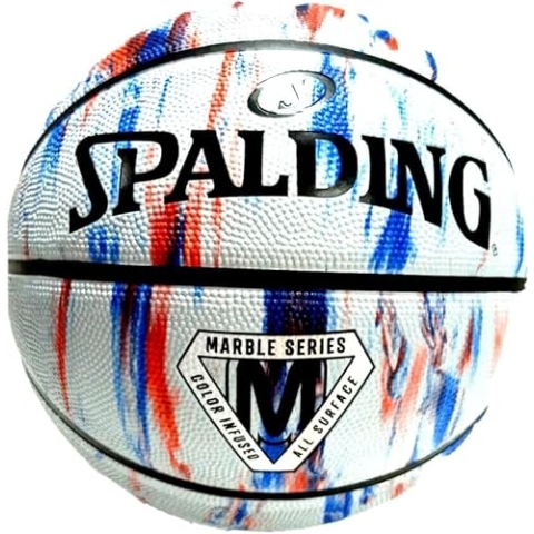 Spalding Marble Ball 84399Z, Unisex basketballs, White, 7 EU