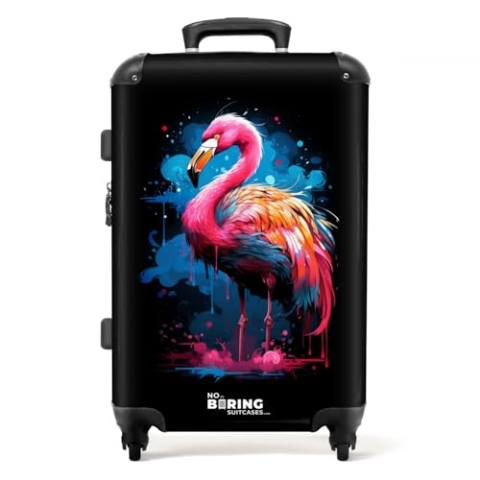 NoBoringSuitcases.com Handgepäck Koffer, Reisekoffer, Reisetasche mit Rollen, Koffer Groß, Hartschalenkoffer, Trolley Handgepäck, Koffer Mittelgroß, Suitcase, TSA Schloss, Koffer Klein, Graffiti-Druck