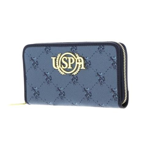 U.S. POLO ASSN. Hampton Zip Wallet Blue