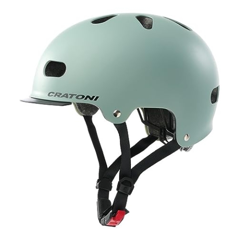 Cratoni Unisex Jugend C-Mate Helmet, Salbei Matt, M