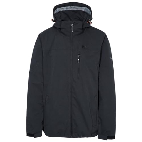 Trespass Herren Weir wasserdichte Regenjacke mit verdeckter Kapuze