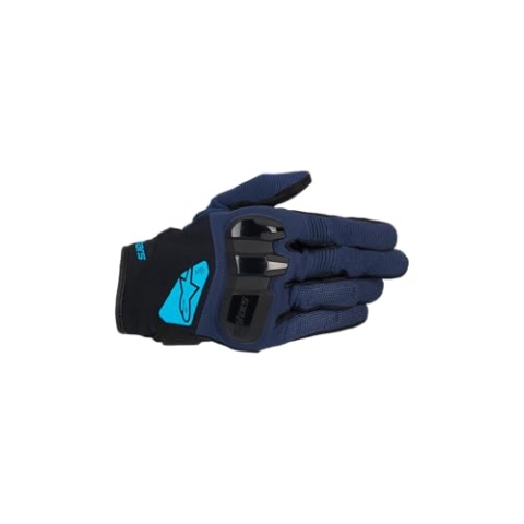 Alpinestars Chrome V2 Handschuhe, Urban Riding, verbesserte Flexibilität & Belüftung, Touchscreen-kompatibel, L, Dunkelblau/Hawaii-Ozean