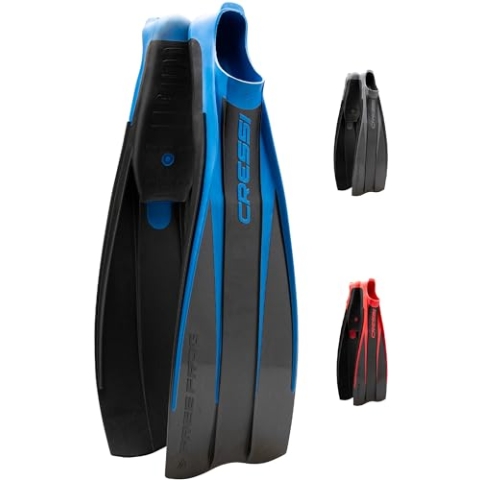 Cressi Free Frog Fins – Tauchen und Schnorchelflossen mit Vollfußflossen, Eva Gummi, Unisex Erwachsene