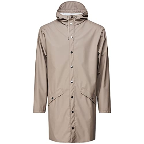 RAINS Lange Jacke, wasserdicht, Unisex, für Erwachsene