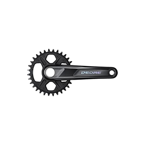 SHIMANO Unisex – Erwachsene M6120 Chainset, schwarz, Einheitsgröße