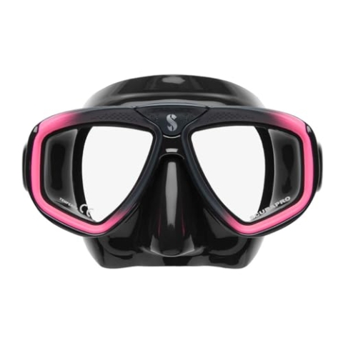 Scubapro Zoom-Maske, Schwarz/Rosa, Atemregler für Kaltwasser, Unisex, Erwachsene, Schwarz/Pink, Einheitsgröße