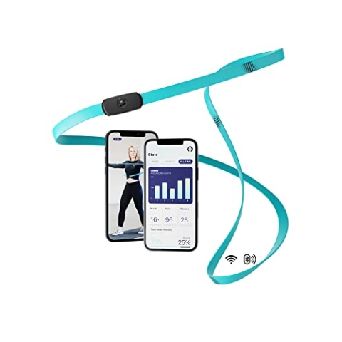 STRAFFR smartes Fitnessband mit live App-Tracking, Widerstandsband für Muskelaufbau & Krafttraining zuhause (5-15kg)