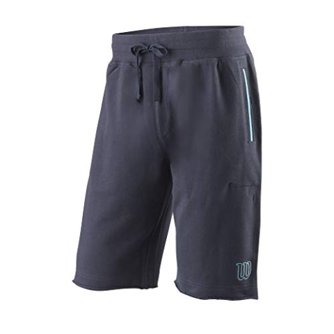 Wilson Herren Shorts, CHI CTN 11 SHORT, Baumwolle, Blaugrau (Outer Space), Größe XL, WRA791201XL