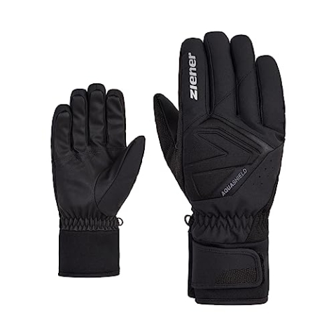 Ziener Herren GATIS Ski-Handschuhe/Wintersport | wasserdicht atmungsaktiv, black, 10