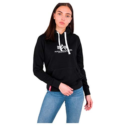 Alpha Industries New Basic Hoody Wmn Kapuzensweat für Damen Black