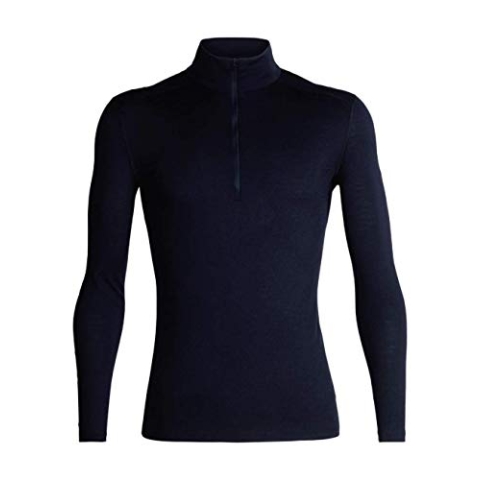Icebreaker Herren Funktionsshirt 200 Oasis LS Half Zip, Midnight Navy, L, 104367401L
