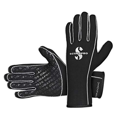 SCUBAPRO Everflex 3.0 BLK XL Atemschutzhandschuhe für Kaltwasser, Unisex, Erwachsene, Schwarz