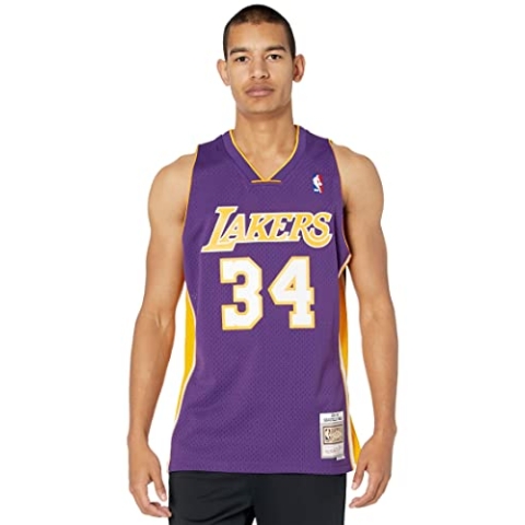 Mitchell & Ness NBA Los Angeles Lakers Shaquille O´Neal Trikot Herren lila/gelb, XL