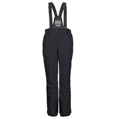 killtec Damen Funktionshose/Skihose mit abnehmbaren Trägern KSW 249 WMN SKI PNTS, schwarz, 46, 37559-000