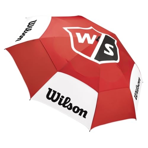 Wilson Regenschirm, Tour, Golf-Zubehör für Damen und Herren, Rot