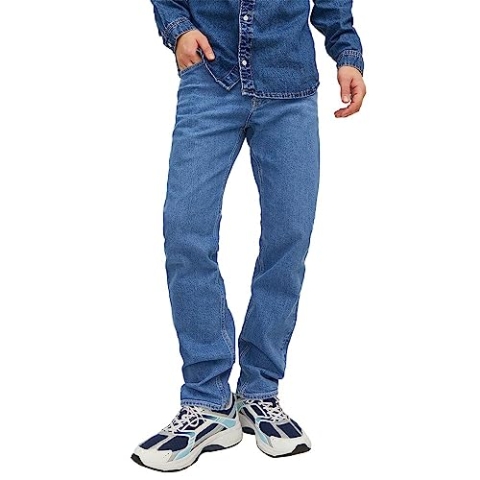 JACK & JONES Male Tapered Fit Jeans JJIMIKE JJORIGINAL AM 385 NOOS Tapered Fit Jeans