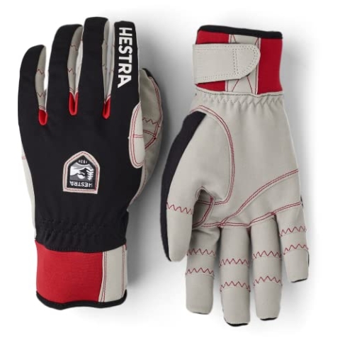 Hestra Ergo Grip Windstopper Race 5-Finger Handschuhe schwarz