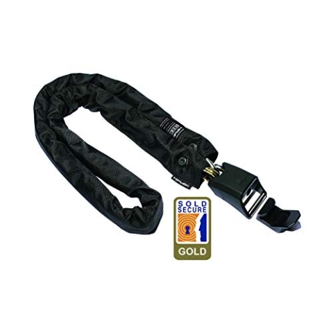 Hiplok HOME GOLD, Kettenschloss, Unisex, ALL BLACK, 150 cm Schließumfang