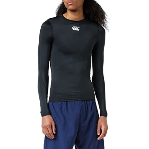 Canterbury Herren Mercury TCR Compression Long Sleeve T-Shirt, Schwarz, m