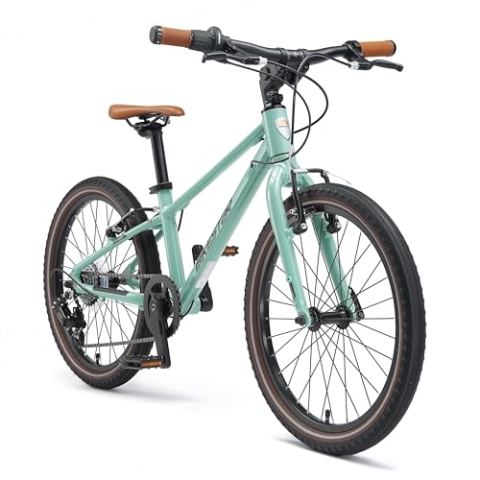BIKESTAR Leichtgewicht 8 kg Kinder Fahrrad Aluminium ab 6 Jahre | 20 Zoll 7 Gang Shimano | Grün