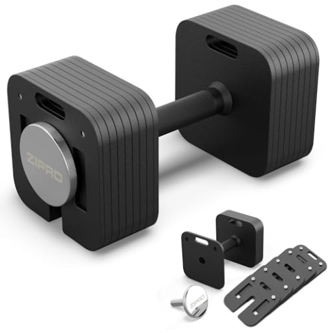 ZIPRO verstellbare Hanteln Square, rutschfestes Kurzhantel 16 kg, inkl. 14x Gewichte, 12x 1kg, 2x 0.5kg, Krafttraining für Hause, Viereckige Form, Home Gym, Fitnessstudio