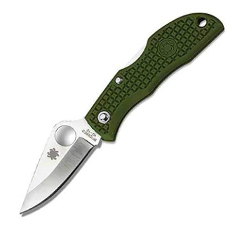Spyderco Ladybug 3, Foliage Green FRN Handle, Plain