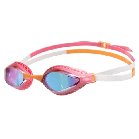 ARENA Schwimmbrille Air Speed Mirror 003151 Yellow Copper-Light Pink-Or One Size