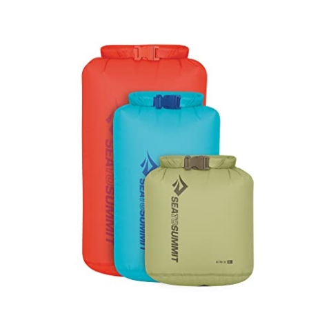 Sea to Summit - Ultra-SIL Dry Bag Set (3L, 5L, 8L) - wasserdichte Tasche & Aufbewahrung - Rollverschluss & Patentierte Field Repair-Schnalle - Ultra-SIL-Nylongewebe 30D - Wandern & Reisen