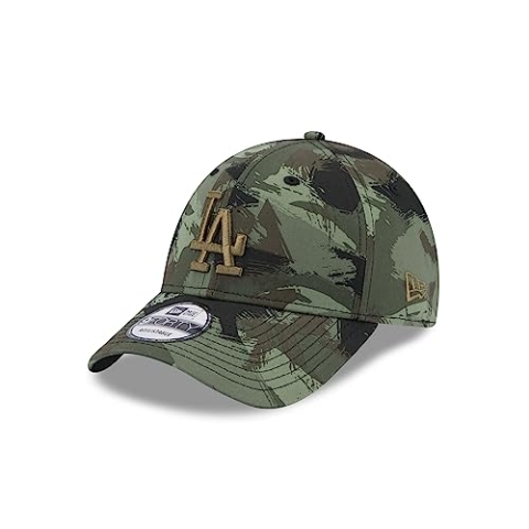 New Era Los Angeles Dodgers MLB Painted AOP Olive 9Forty Adjustable Cap - One-Size