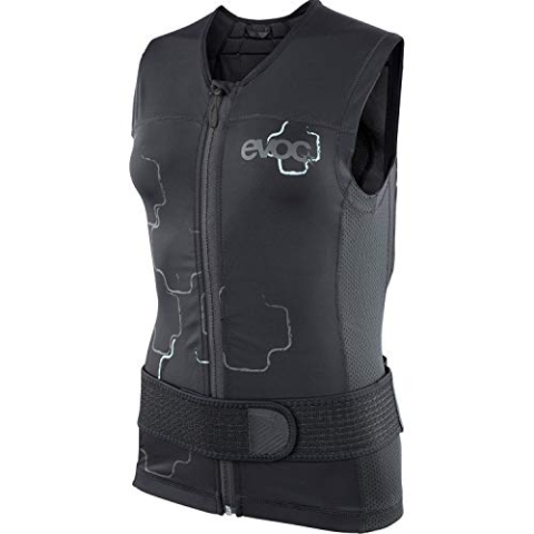 EVOC PROTECTOR VEST LITE WOMEN Schutzweste für den Park (maximale Bewegungsfreiheit, entnehmbarer LITESHIELD PLUS BACK PROTECTOR, Anti-Rutsch-Silikonstruktur, höhenverstellbar, Größe: M), Schwarz