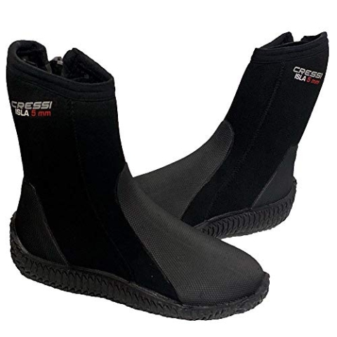 Cressi Isla Boots - Unisex Tauchschuhe aus Neopren mit Gummisohle