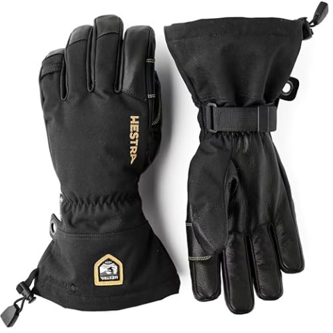 HESTRA Army Leather Gore-TEX Handschuh 2025 Black/Black, 9