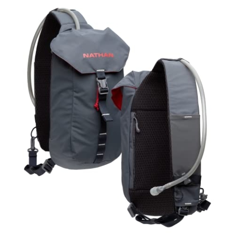 Nathan Limitless 6L Trinkschlinge, Zwei Seitentaschen und kleine Reißverschlusstasche für wichtige Aufbewahrung, atmungsaktiv und feuchtigkeitsableitend