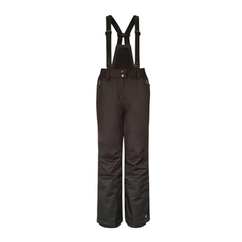 Killtec Mädchen Skihose Funktionshose mit Latz, Kantenschutz und Schneefang Vitalya Jr wasserdicht, atmungsaktiv 00200-schwarz 152