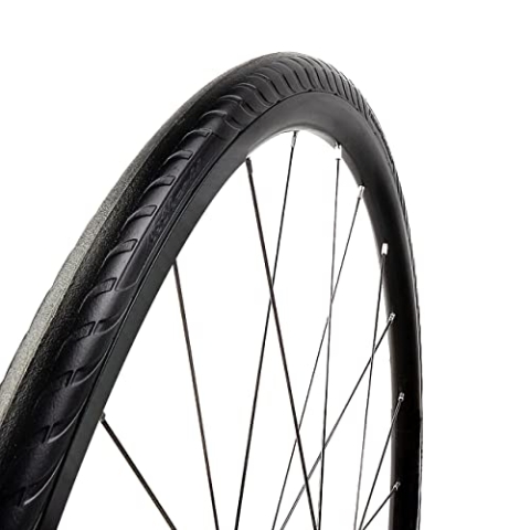 Tannus 100% Pannenschutz-Reifen 700x25c (25-622) Airless Tire New Slick | Solider Rennradreifen Road, Farbe Midnight (Schwarz), Härte Hard