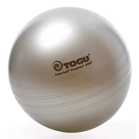 Togu Gymnastikball Powerball Premium ABS (Berstsicher), silber, 65 cm