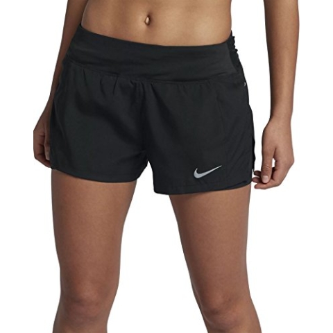 Nike Damen Eclipse 2-in-1 Shorts, Black, L