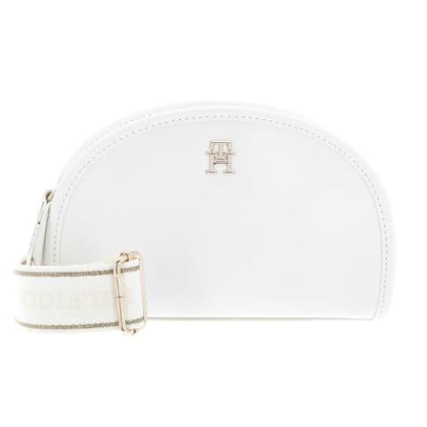TOMMY HILFIGER TH Monotype Half Moon Camera Bag Ecru